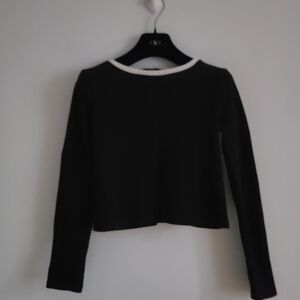Forever 21 Black Long Sleeve Top Girls Size 9/10